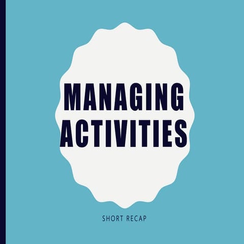 Managing Activities Packages _ Managing Activities Packages – ETKTD