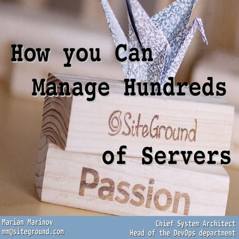 Managing a lot of servers