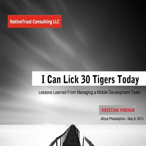 Managing a Mobile App Development Team