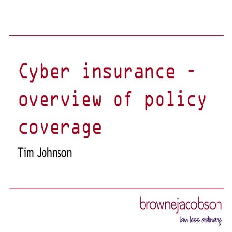 Managing and insuring cyber risk - coverage of insurance policies