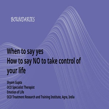How to set and maintain healthy boundaries | PPTX