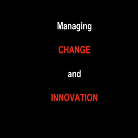 Class Report Managing Change and Innovation PLM MBA TEP Batch 6
