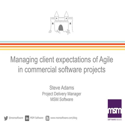 Managing client expectations of agile in commercial software projects