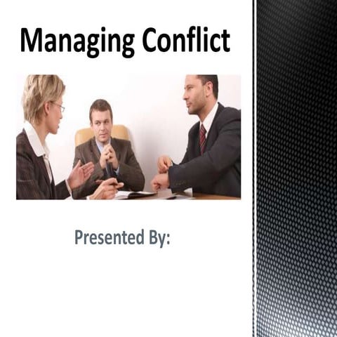 Managing conflict