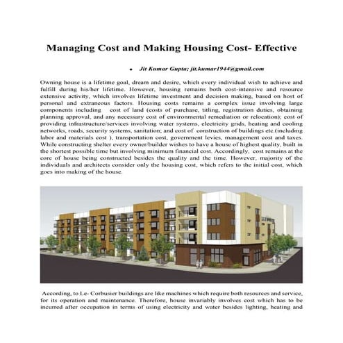 Managing Cost and Making Housing Cost - Copy - Copy.docx