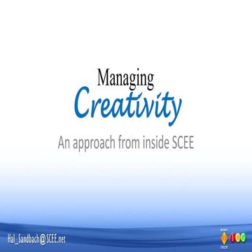 Transmission 1 - Managing Innovation (Hal Sandbach)