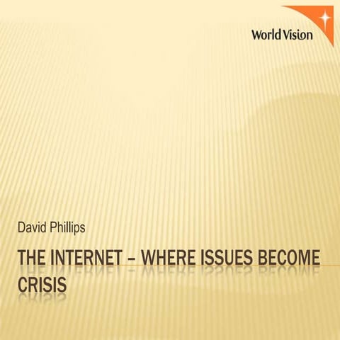 Managing crisis   world vision