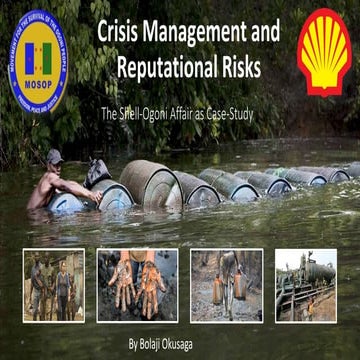Managing crisis and reputational risks