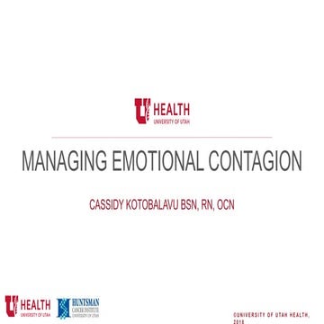 Managing Emotional Contagion: Practice Emotional PPE