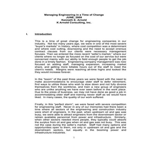 Managing Engineering In A Time Of Change  Rev 1