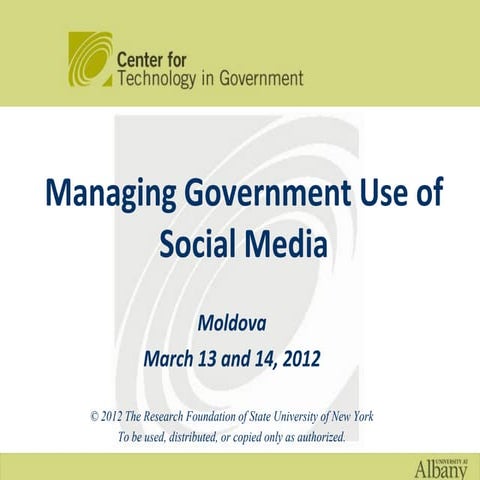 Managing government use of social media