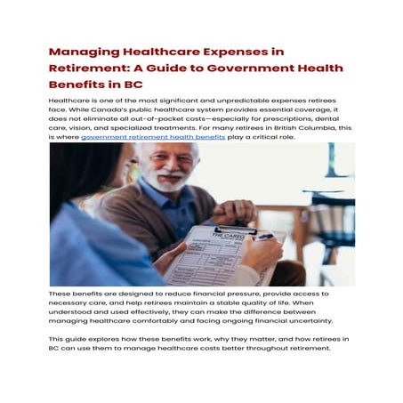 Managing Healthcare Expenses in Retirement_ A Guide to Government ...