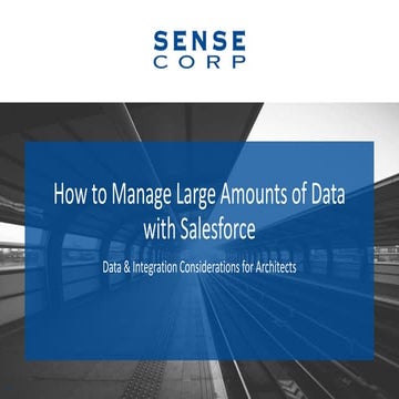 Managing Large Amounts of Data with Salesforce | PPTX | Cloud Computing ...