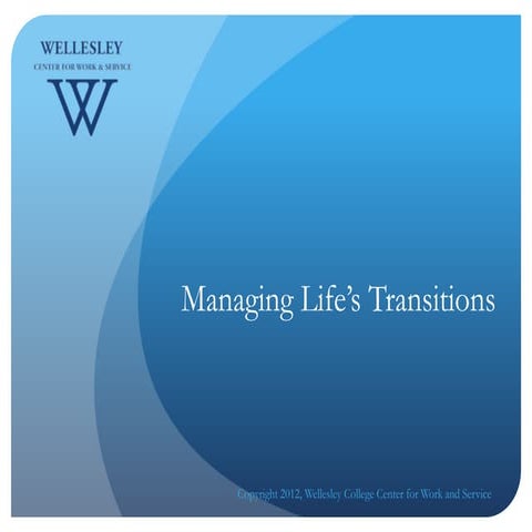 Managing Life’s Transitions Online Workshop