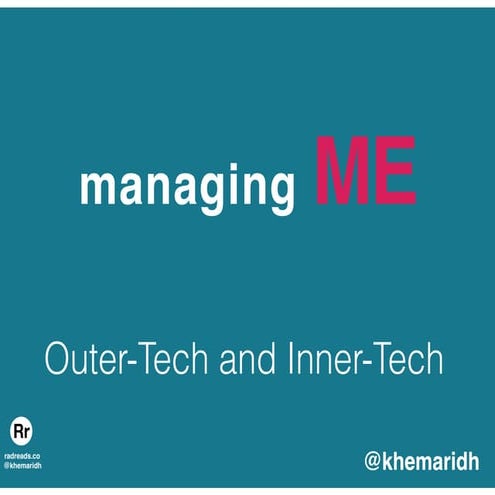 Managing Me - Finding Harmony in Skills and Self