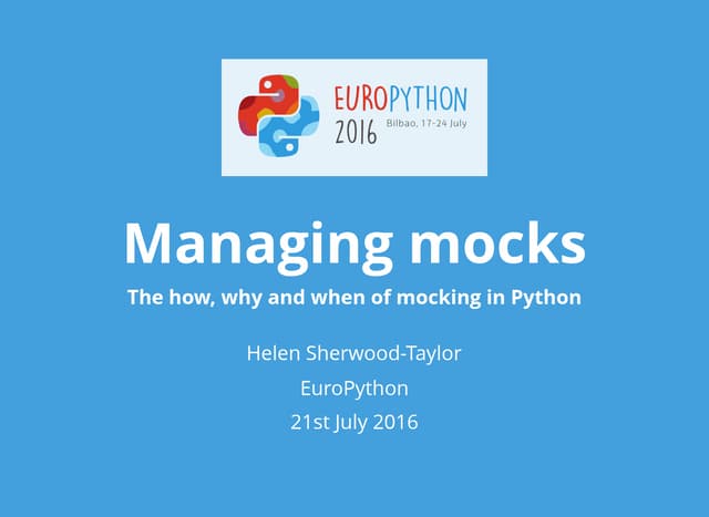 Managing Mocks