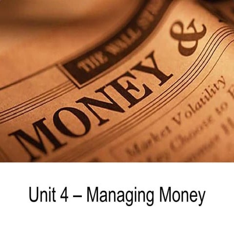 Managing Money 