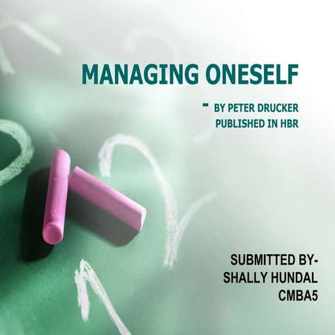 Managing oneself