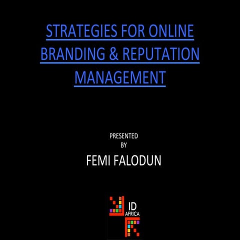 Strategies For Online Branding And Reputation Management