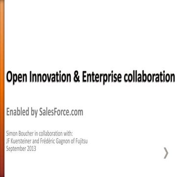 Managing Open Innovation and Enterprise Collaboration
