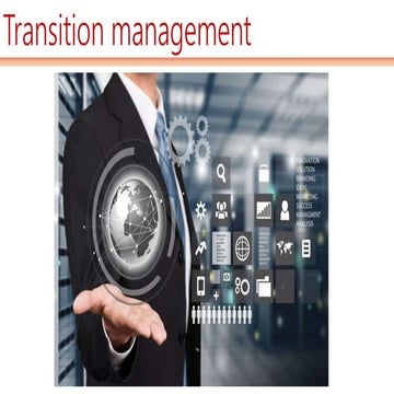 Managing outsource IT contracts - Transition management