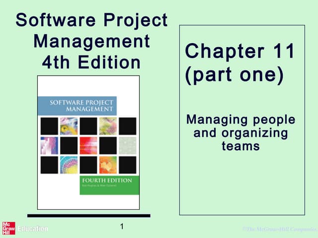 Managing people and organizing teams