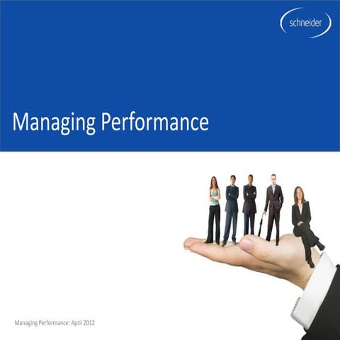 Managing performance