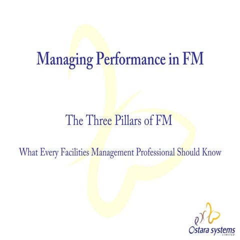 Managing Performance In FM