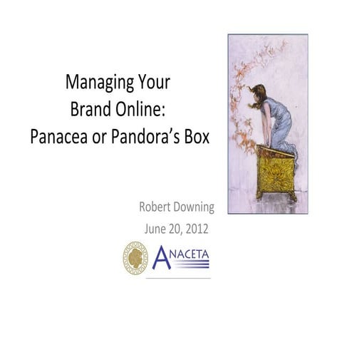 Managing personal brand online