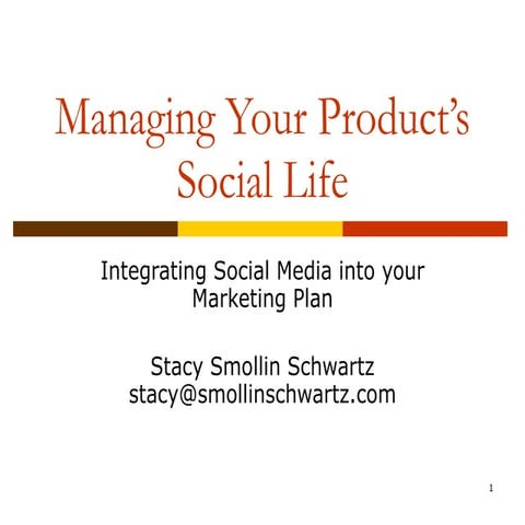	Managing your product’s social life