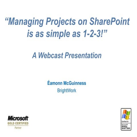 Managing Projects On Share Point Is As Simple As 1 2 3