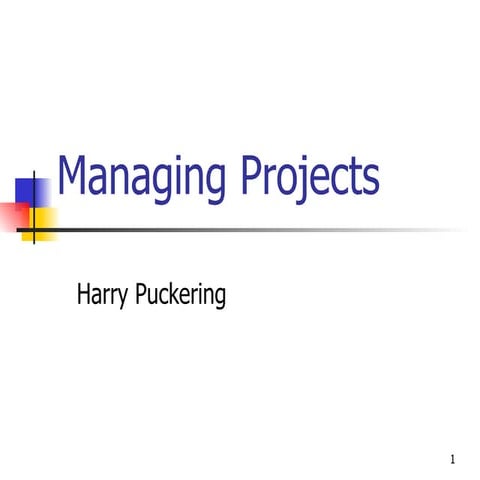Managing Projects Slides