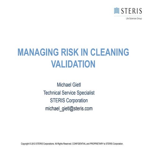 Managing risk in cv
