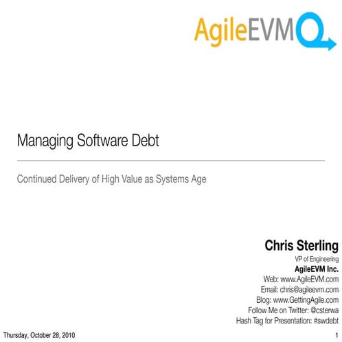 Managing Software Debt - Federal Reserve Bank