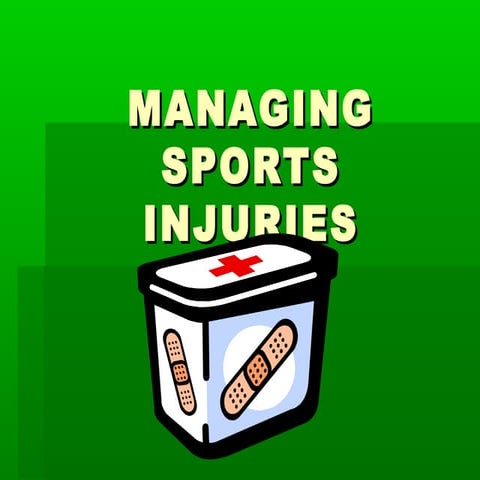Managing sports injuries