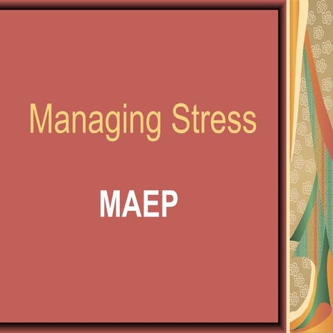Managing stress