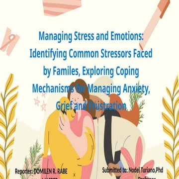Managing Stress and Emotions: identifying Common Stressors faced by Families.pptx