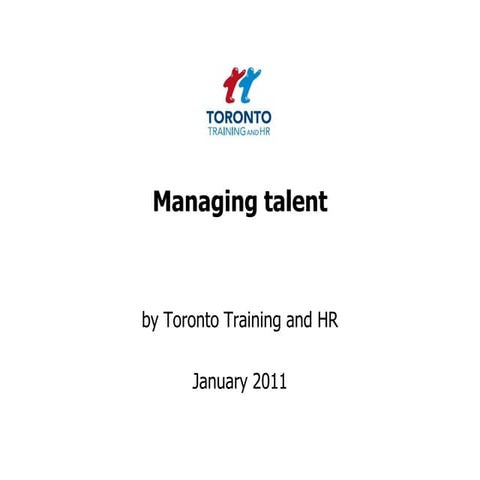 Managing talent January 2011