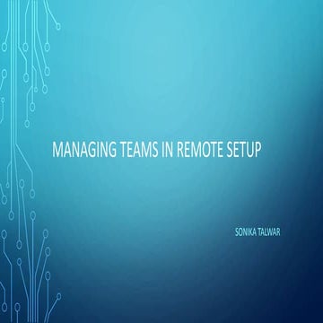 Agile Network India | Managing teams in remote setup | Sonika Talwar