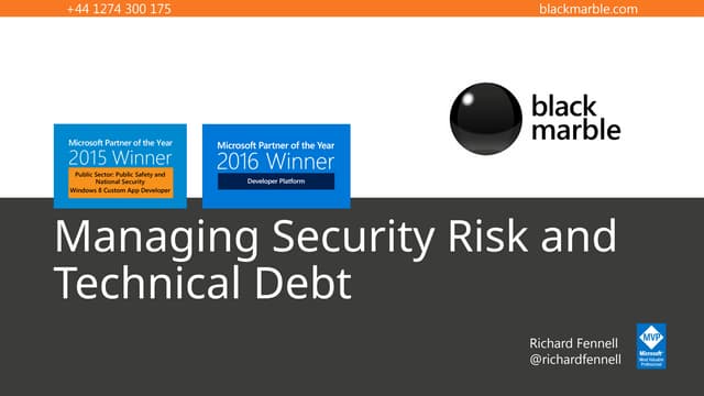 Managing Technical Debt            .pptx