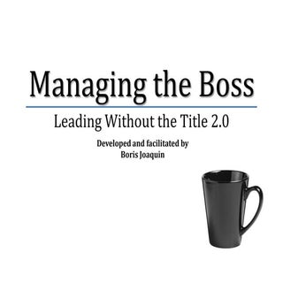 Managing the boss lwt2.0