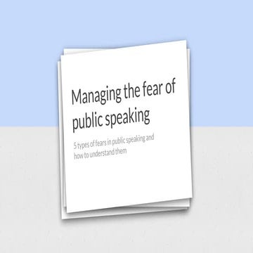 HOW TO OVERCOME FEAR OF PUBLIC SPEAKING | DOCX
