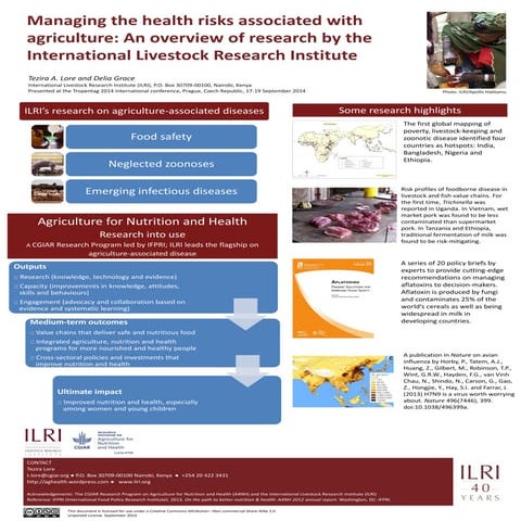 Managing the health risks associated with agriculture: An overview of researc...