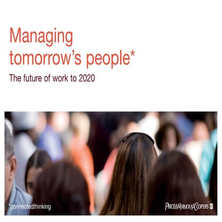 Managing tomorrows people