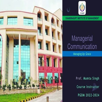 Managing Up Grace - Case Study