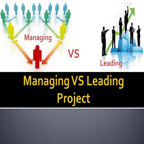 Managing vs leading