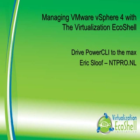 Managing V Sphere With The Vesi