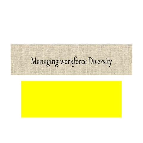 HRM PRESENTATIONManaging workforce Diversity.ppt