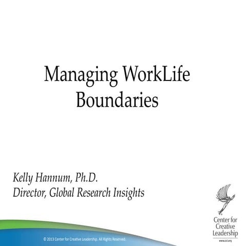 NextGen: Managing work life boundaries | PDF