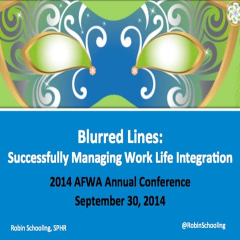 Managing work life integration | PDF